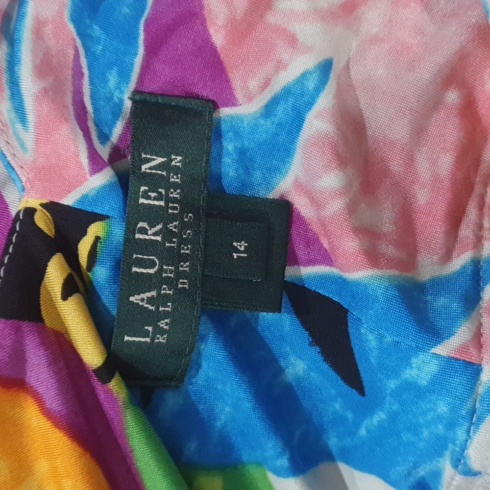 🌻 VINTAGE RALPH LAUREN Dress Size 14 - Picture 5 of 6